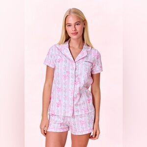 LoveShackFancy Pink Floral Pajama Set